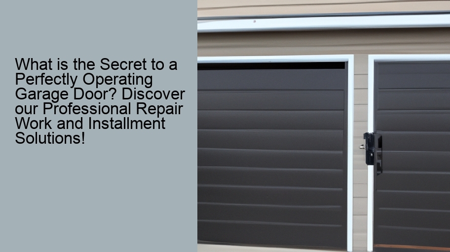 What is the Secret to a Perfectly Operating Garage Door? Discover our Professional Repair Work and Installment Solutions!